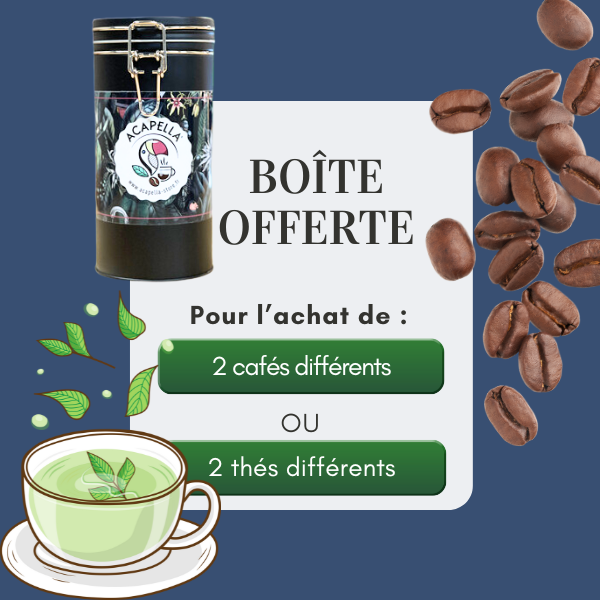 Boite pour le thé et le café offerte